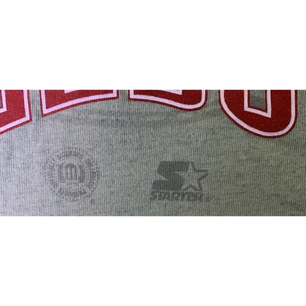 Vintage 90s University Of Georgia Bulldogs Men's Starter Beige T-Shirt - Picture 3 of 12